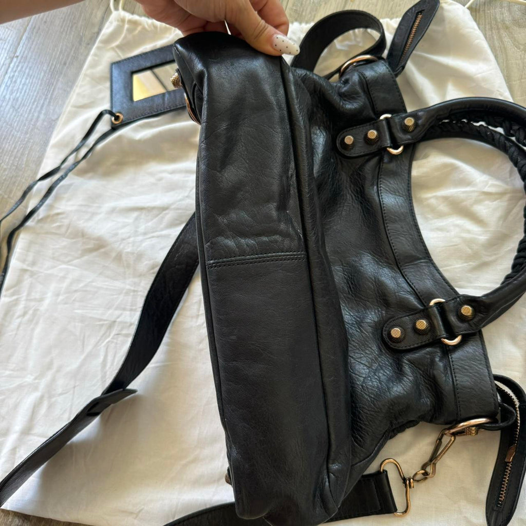 Authentic Balenciaga City Bag – Black