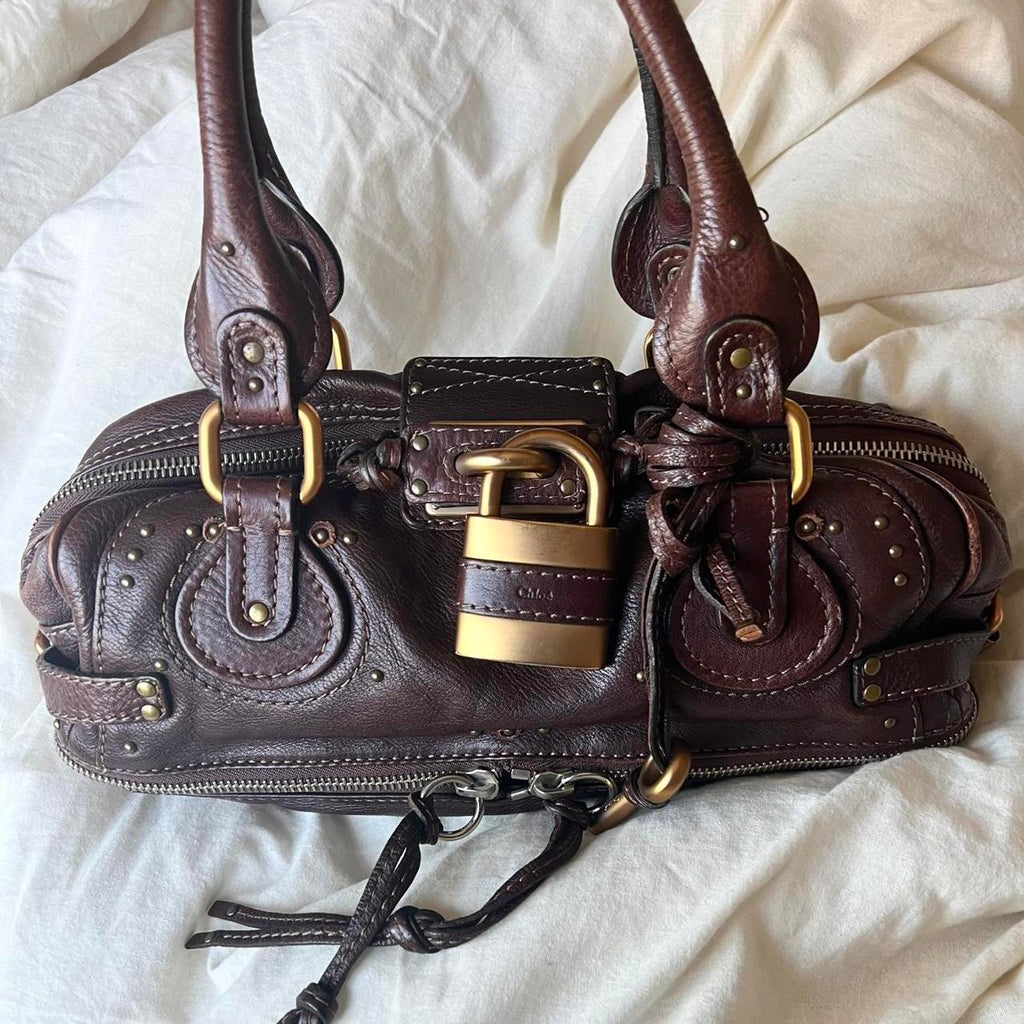 Authentic Chloé East-West Paddington Bag – Chocolate Brown