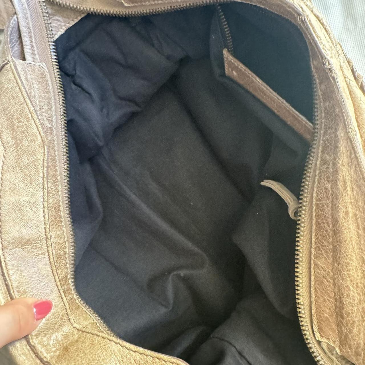 Authentic Balenciaga City Bag in Cream/light Brown