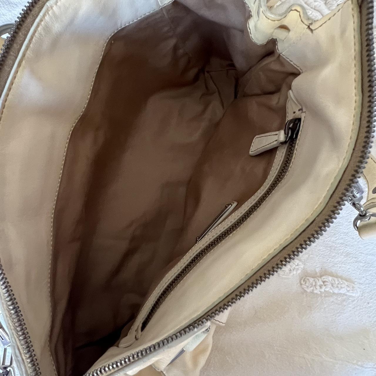 Authentic Cream Miu Miu Vitello Bag – Silver Hardware & Removable Strap