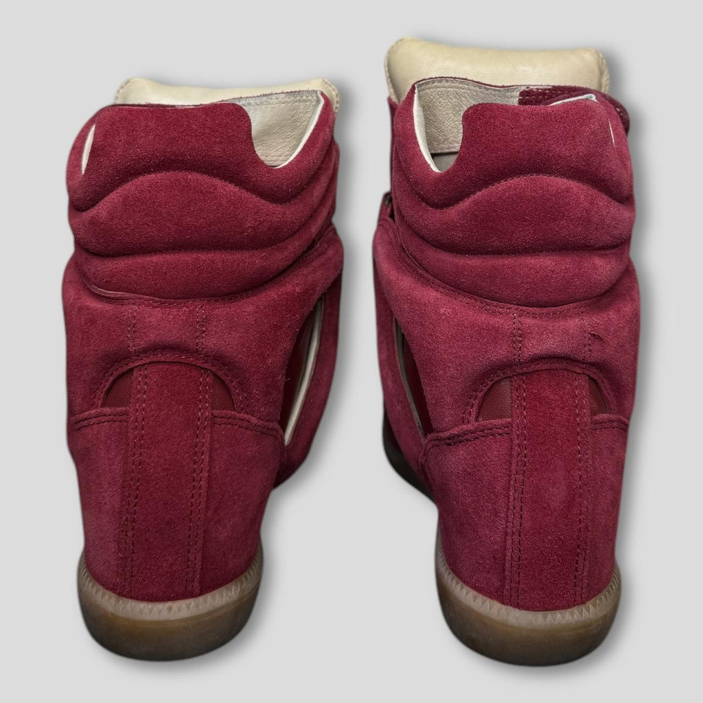 Isabel Marant Women's Red and Burgundy Trainers