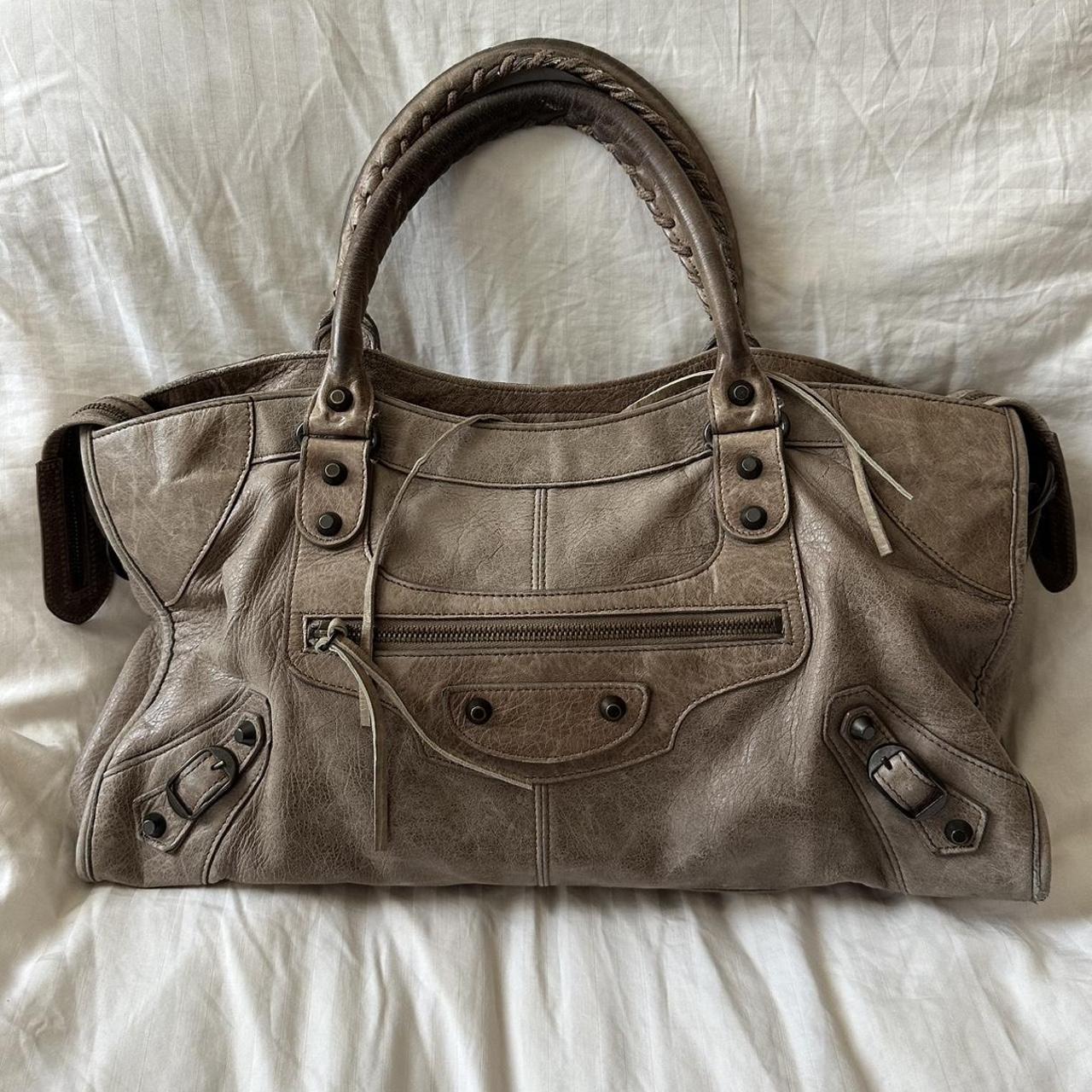 Authentic Balenciaga Part Time City Bag – Cool-Tone Brown