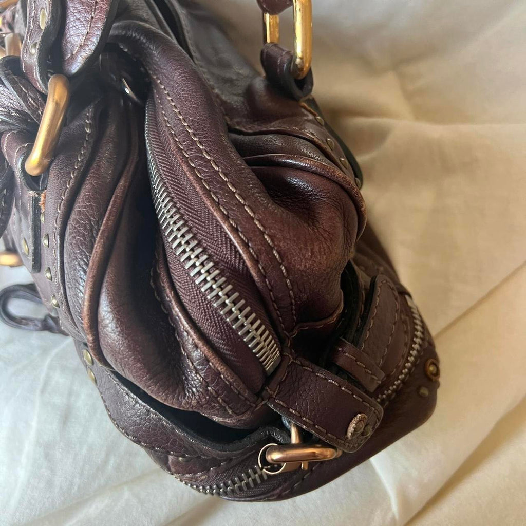 Authentic Chloé East-West Paddington Bag – Chocolate Brown