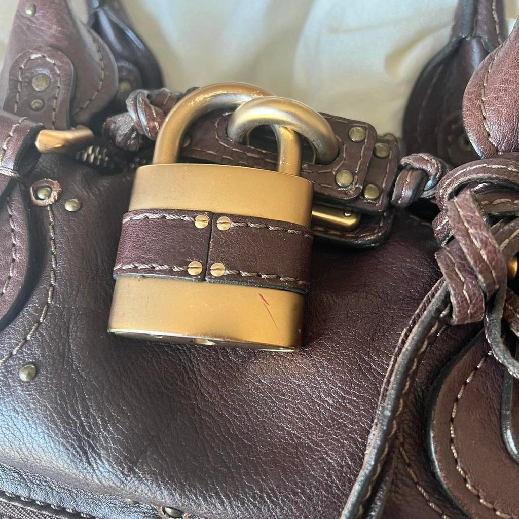 Authentic Chloé East-West Paddington Bag – Chocolate Brown