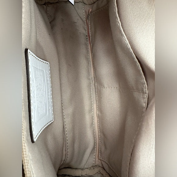 coach mini rainbow c print signature purse