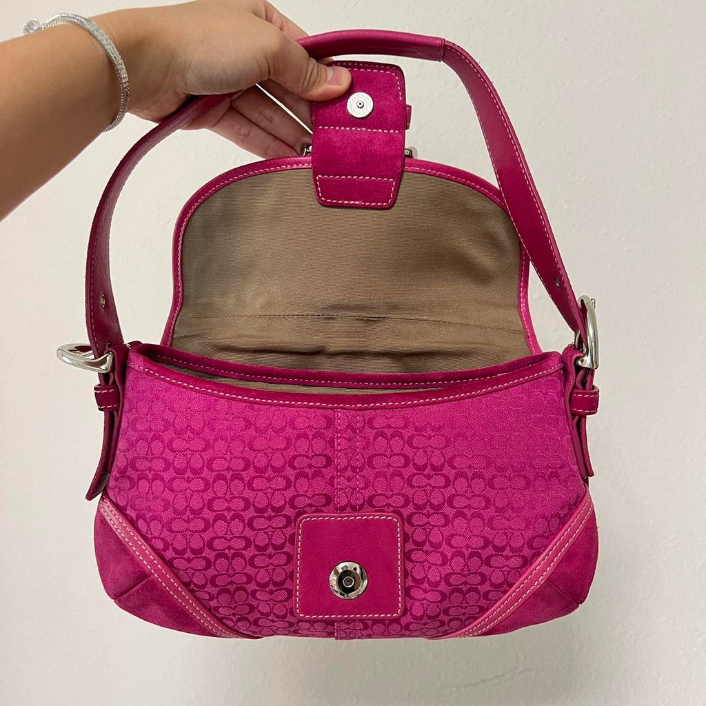 Vintage Coach Soho Jacquard shoulder bag hot...