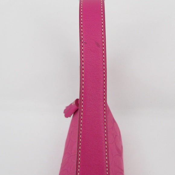 coach authentic pink magenta baguette bag purse 6371